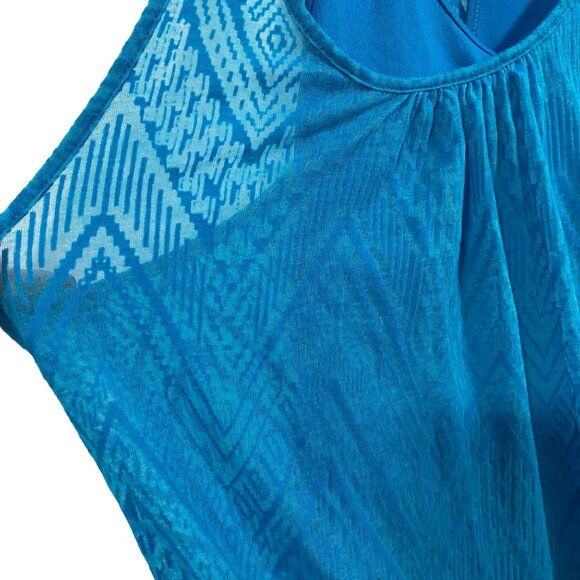 prAna Electric Blue Mika Double Layer Racerback Tank Top Size‎ S - Picture 2 of 9